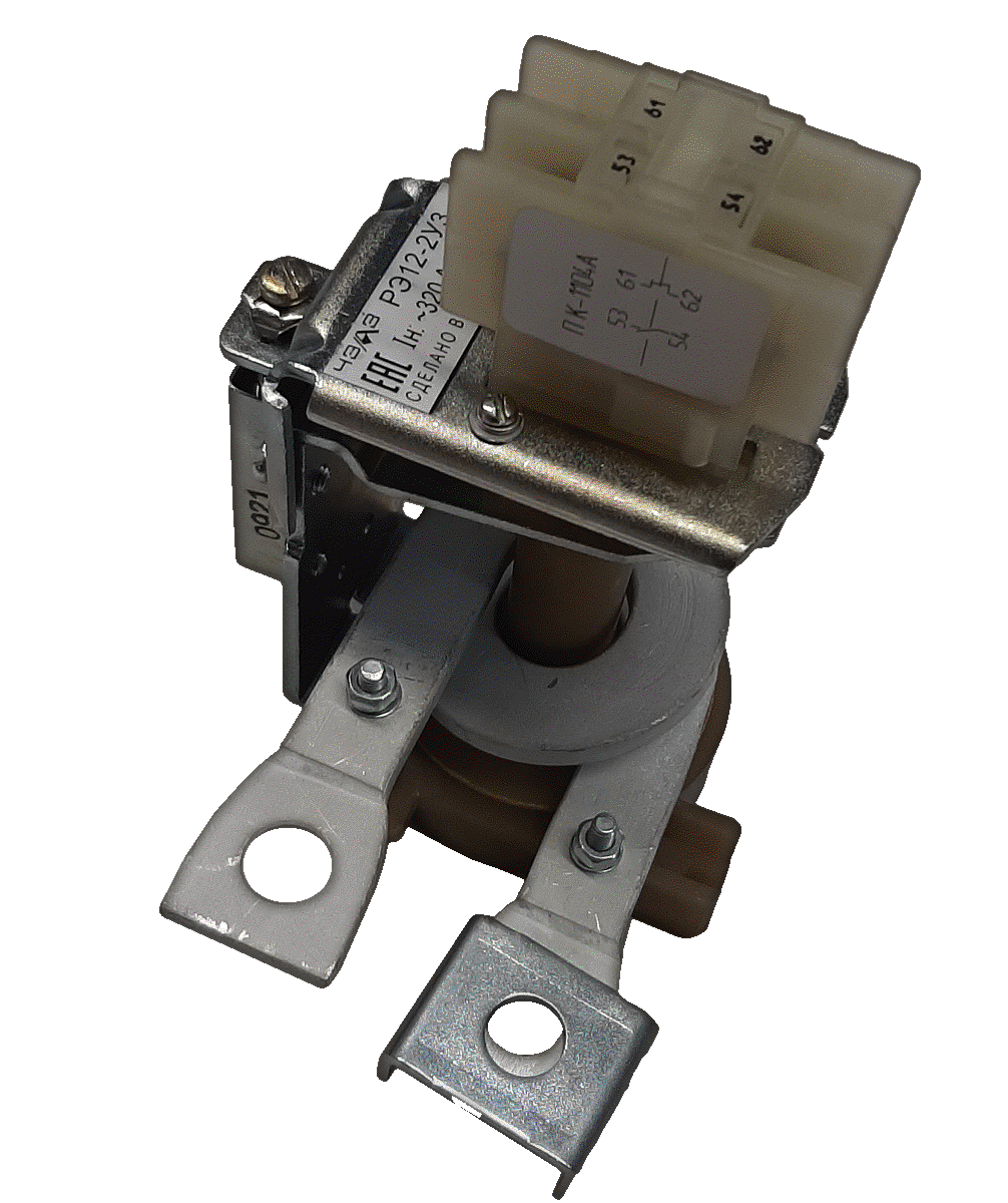 Реле тока РЭ12-2 У3 Iн ~320 А 50,60Гц 2"з" Iсраб. 110-350% Iн присоед.заднее самовозврат